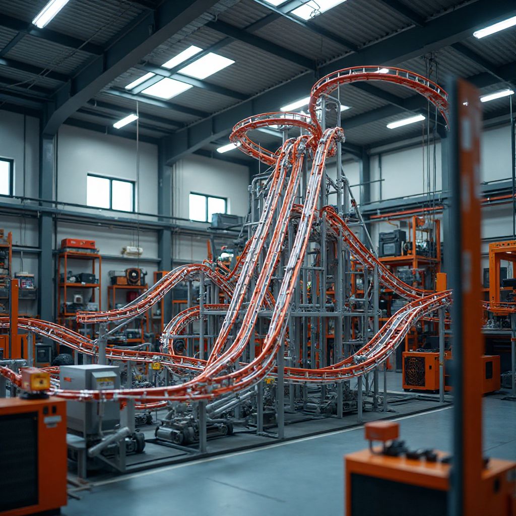 Advanced roller coaster engineering and safety testing equipment