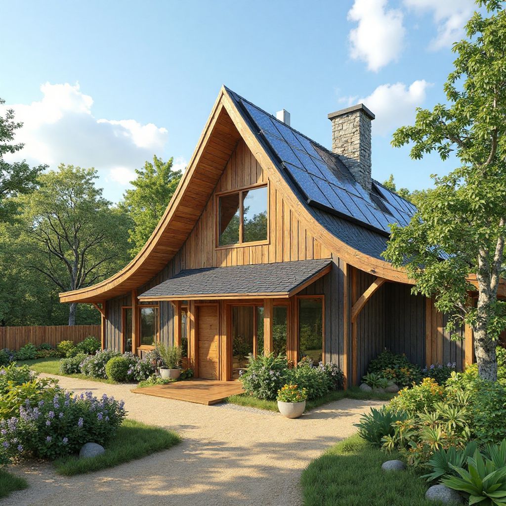 Sustainable building materials and solar panels installation at theme park