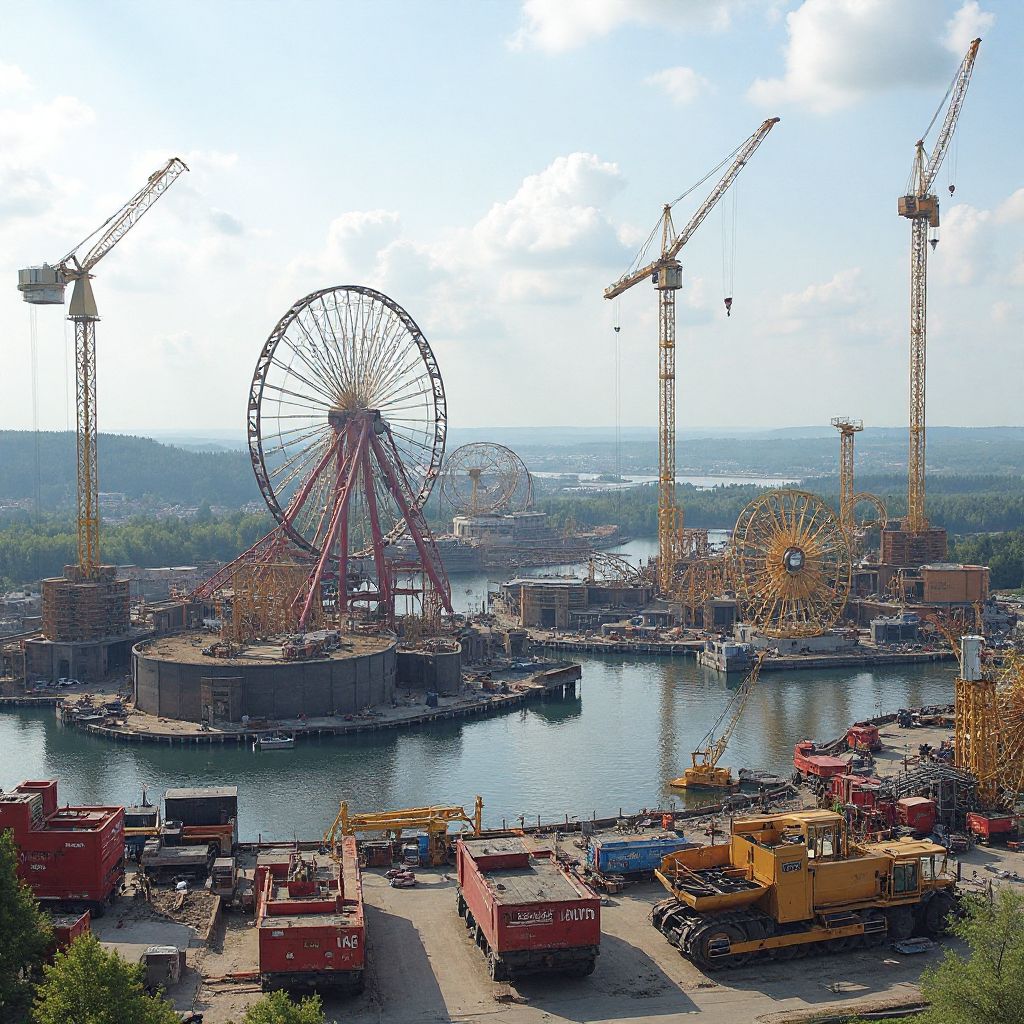 Construction site of Harbour Fun Park